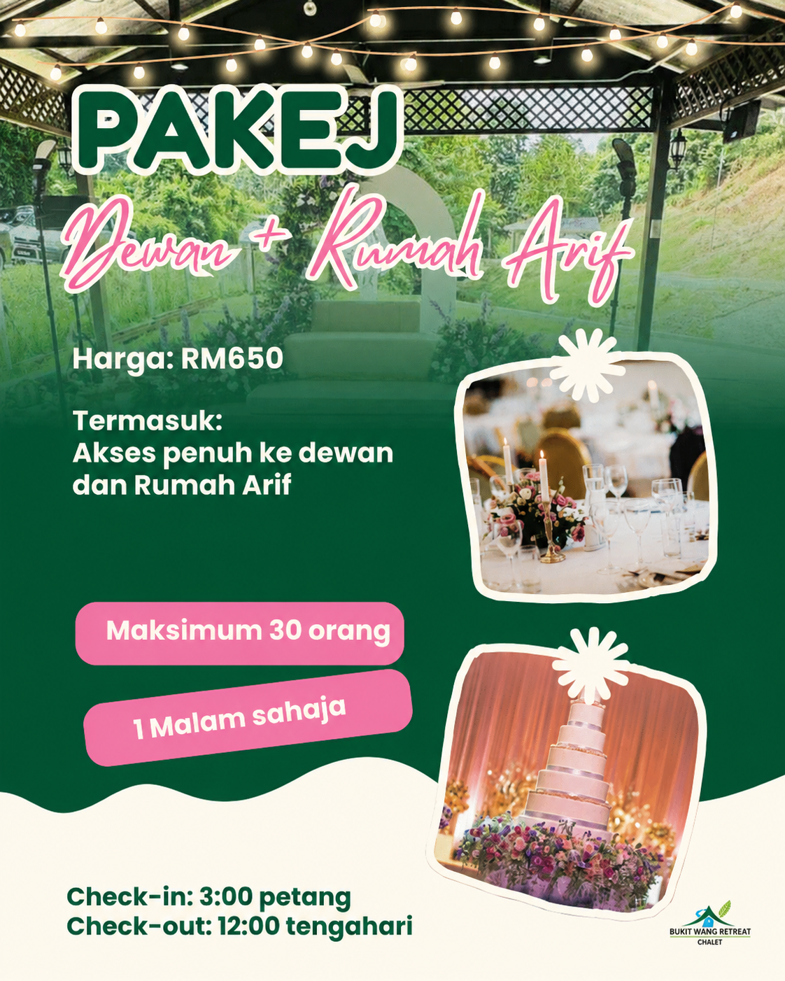 PAKEJ DEWAN + RUMAH ARIF